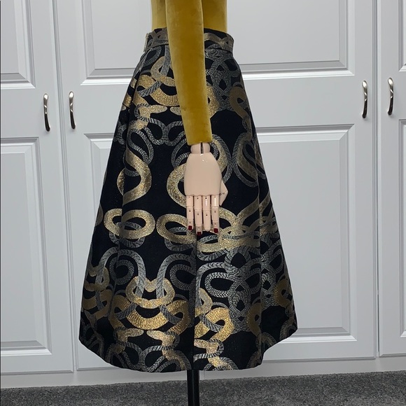 Ted Baker metallic snake print skirt - Picture 3 of 9